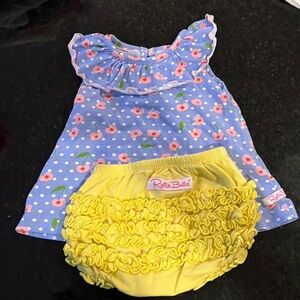 Ruffle Butts 3-6 month Outfit